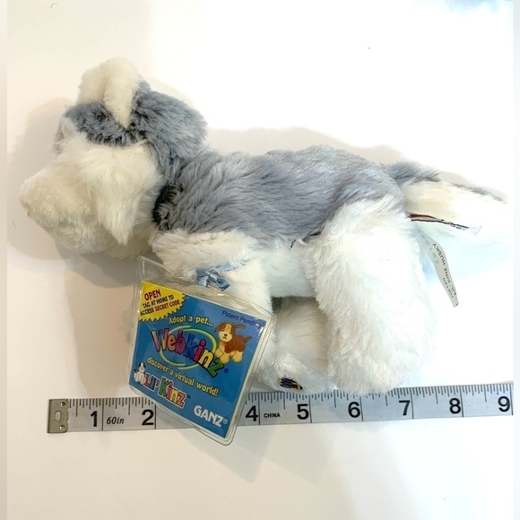 3 Ganz Webkinz White Terrier, Lion (No Codes), Lil’ Kinz Husky Dog WITH CODE - Picture 5 of 10